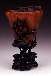 Libationsbecher, Qianlong-Periode 1736-95, Qing-Dynastie